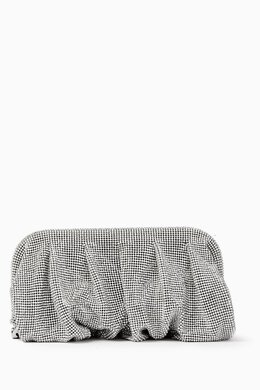 Benedetta Bruzziches Venus La Grande Clutch in Rhinestone Crystal Mesh 215959374_247