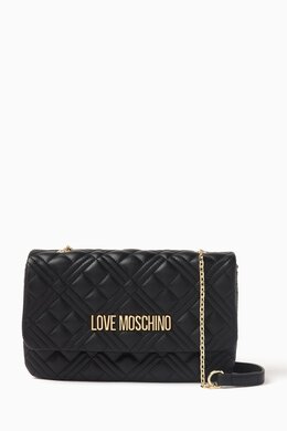 Love Moschino Small Logo Crossbody Bag in Quilted Faux Leather 216400721_245
