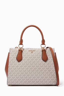 Michael Kors Medium Marilyn Satchel Bag in Signature Logo Canvas 216002466_26
