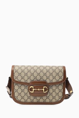 Gucci Horsebit 1955 Shoulder Bag in GG Supreme Canvas & Leather 216624566_15