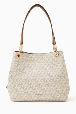 Michael Kors Large Kensington Tote Bag in Signature Monogram Canvas 216741077_179