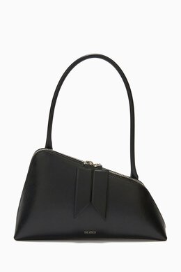 The Attico Sunrise Asymmetrical Shoulder Bag in Calf Leather 216319496_245