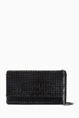Amina Muaddi Super Amini Paloma Crystal Clutch in Satin 216766138_245