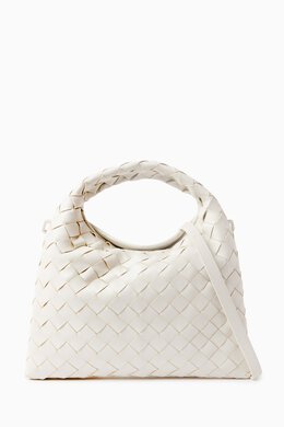 Bottega Veneta Mini Hop Hobo Bag in Intrecciato Leather 216769743_26