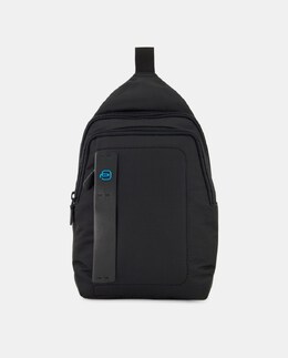 Большая черная сумка через плечо с отделением для iPad mini Piquadro, черный 8024671507042 | negro