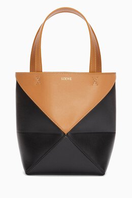 Loewe Mini Puzzle Fold Tote Bag in Shiny Calfskin 216775401_13