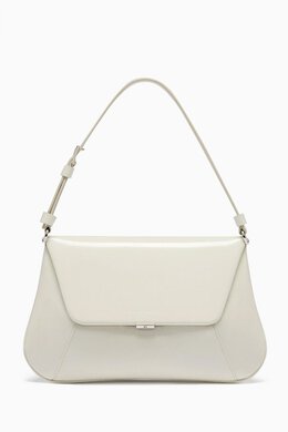 Amina Muaddi Small Ami Shoulder Bag in Brushed Leather 216766135_179