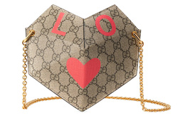 Gucci Женская сумка через плечо из коллекции ко Дню святого Валентина 678131-up10v-8739乌木色/橘红色