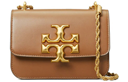 Сумка через плечо Tory Burch Eleanor с золотым логотипом, коричневый 73589-909
