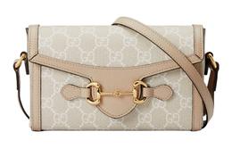 Женская сумка через плечо Gucci Horsebit 1955, бежевый 699296-uulbg-9683