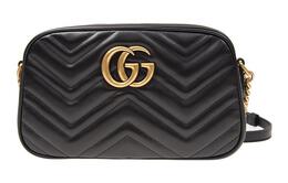 Женская сумка через плечо Gucci Marmont стеганая, черный 447632-dtd1t-1000
