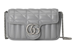 Женская сумка через плечо Gucci Marmont стеганая, серый 476433-dtd5n-1711