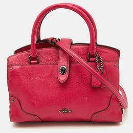 Coach Pink Leather Mercer 24 Satchel 901805