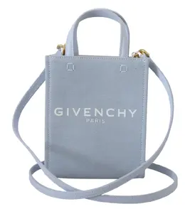Givenchy Blue Coated Canvas Vertical Cloud Mini Shoulder Bag bag1042