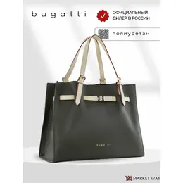 Сумка поясная Bugatti, фактура зернистая, оливковый 103686720569