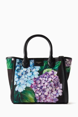 Dolce & Gabbana Small Floral-print Tote Bag in Nylon 216772291_24