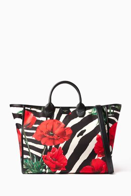 Dolce & Gabbana Large Floral-print Tote Bag in Nylon 216772300_25