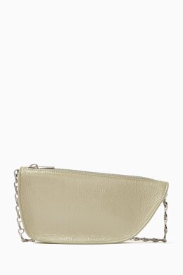 Burberry Micro Shield Shoulder Bag in Crinkled Leather 216904780_7762