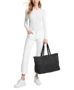 Большая компактная дорожная сумка с логотипом Jet Set Travel Michael Kors, черный 14997823 | black