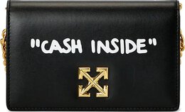 Сумка Off-White Jitney 0.5 Shoulder Quote Black/White, черный ownn103c99lea0011001 | black