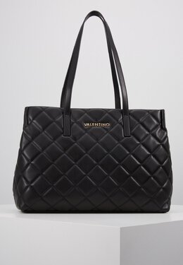 Сумка шоппер Valentino стеганая из экокожи, черный 5va51h0db-q11 | black