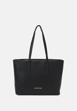 Сумка шоппер Valentino из экокожи с логотипом бренда, черный 5va51h0nn-q11 | nero