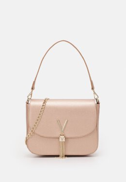 Сумка Valentino на плечо с декоративной кисточкой, розовое золото 5va51h03y-f12 | oro rosa