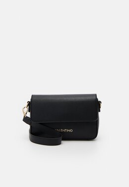 Сумка на плечо Valentino с клапаном и золотой фурнитурой, черный 5va51h13z-q11 | nero