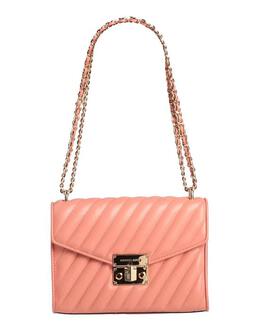Сумка Michael Kors стеганая на цепочке, лососево-розовый 45733429tx | salmon pink