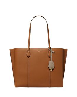 Сумка шоппер Tory Burch Perry с тремя отделениями, коричневый 3998130 | light umber/gold