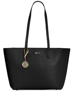 Большая сумка-тоут Bryant на молнии среднего размера DKNY 12874460 | black, gold tone