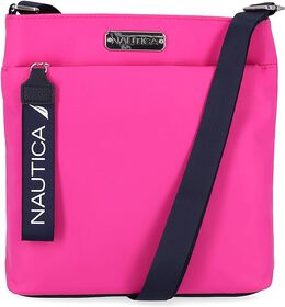 Сумка кросс-боди Nautica Diver Nylon Small Purse with Adjustable Shoulder Strap, розовый b08yz6rhb7 | hot pink