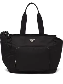 Prada enamel logo plaque diaper bag 16786670