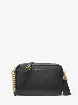 Кожаная сумка через плечо Ginny Michael Kors, черный 32f7ggnm8l | black