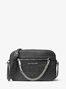 Большая сумка через плечо с логотипом Jet Set Michael Kors, черный 35s1sttc9b | black
