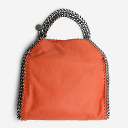 Stella McCartney Falabella Vegan Leather Mini Fold-Over Coral Color Tote yes