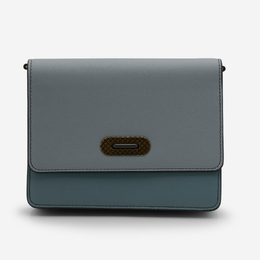 Bottega Veneta Intrecciato Blue Leather Crossbody Bag yes