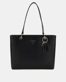 Черная сумка-тоут Noelle с металлическим логотипом Guess, черный 7622078199528 | negro