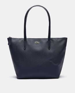 Маленькая темно-синяя сумка-тоут на молнии Lacoste Lacoste, темно-синий 3614036325999 | azul marino
