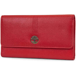 Кошелек-клатч из зернистой кожи Timberland RFID Flap Organizer, красный b07t1dhpb5 | cherry (pebble)