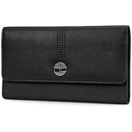Кошелек-клатч из зернистой кожи Timberland RFID Flap Organizer, черный b07t1dhpb5 | black (pebble)
