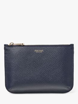 Клатч Ella из зернистой кожи среднего размера Aspinal of London, темно-синий 58701226 | navy