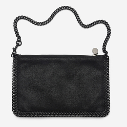 Stella McCartney Falabella Black Color Vegan Leather Clutch yes