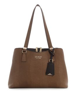 Большая сумка-портфель для девушки Lyndi Guess, коричневый 11064736 | chestnut multi