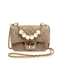 Женская стеганая мини-сумка с клапаном Badgley Mischka, тан/бежевый 13523694 | taupe