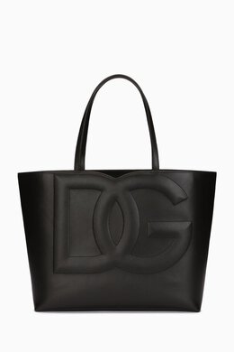 Dolce & Gabbana Medium DG-embossed Logo Tote Bag in Calfskin 215389144_245