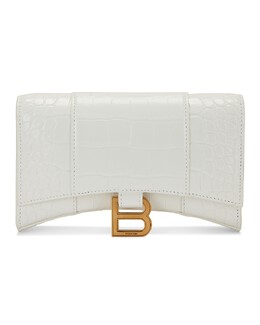 Сумка через плечо Balenciaga Hourglass Wallet On Chain, цвет Optic White balf-wy1081 | optic white