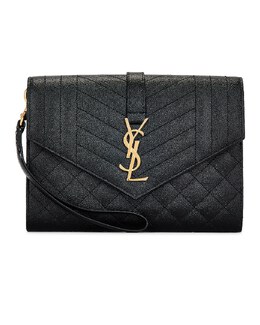 Сумка Envelope Flap Pouch Saint Laurent, Noir slau-wy2460 | noir