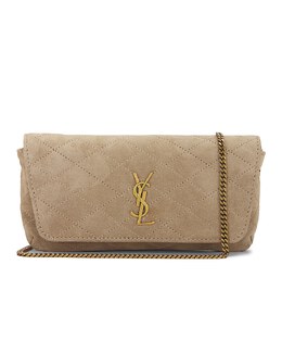 Сумка кросс-боди Saint Laurent Gaby Chain Phone Holder, цвет Matt Gold slau-wy2501 | matt gold