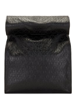 Сумка Saint Laurent Monogram Embossed Pouch, черный slau-my178 | black